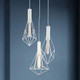 White Pendant Light Industrial Style Wire Cage 3 x E27 Round White Pendant Light Industrial Style Wire Cage 3 x E27 Round